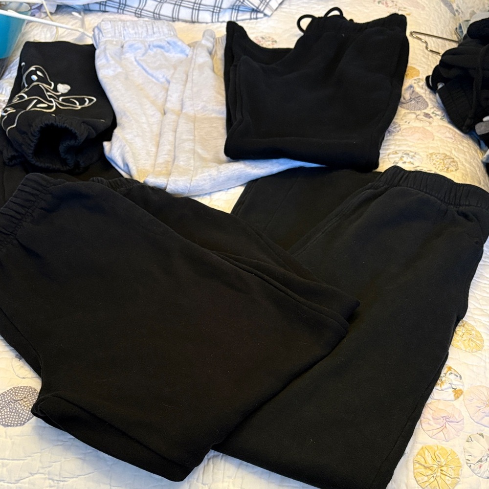 4 Sweatpants with a free one too